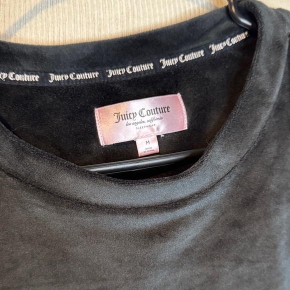 Juicy Couture Black Velour Top - Picture 2 of 2